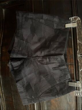 Rag & Bone Black Camo Portobello Shorts Size 24 Women’s Twill 100% Cotton